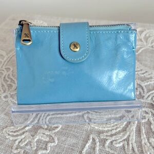 Hobo Ray Whisper Blue Leather Bifold Wallet